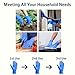STRONG 'n FLEX 4.5-mil Disposable Blue Nitrile Gloves – Extra Durable & Comfortable, Food Safe, Ideal for Cleaning & All Household Needs – 100pcs - XL