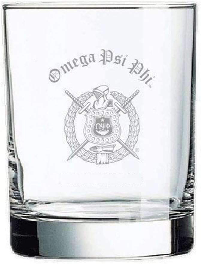 Omega Psi Phi Old Style Glass