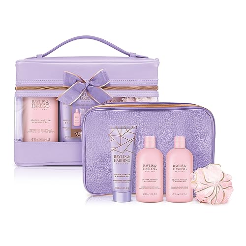Baylis & Harding Jojoba, Vanilla & Almond Oil Luxury Vanity Gift Set (Pack of 1) - Vegan Friendly - Image 3