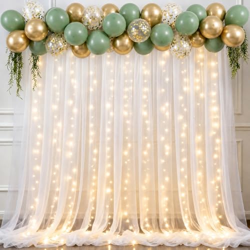 Toile de fond en tulle blanc avec 300 LED pour réussir vos arrière-plans de photo