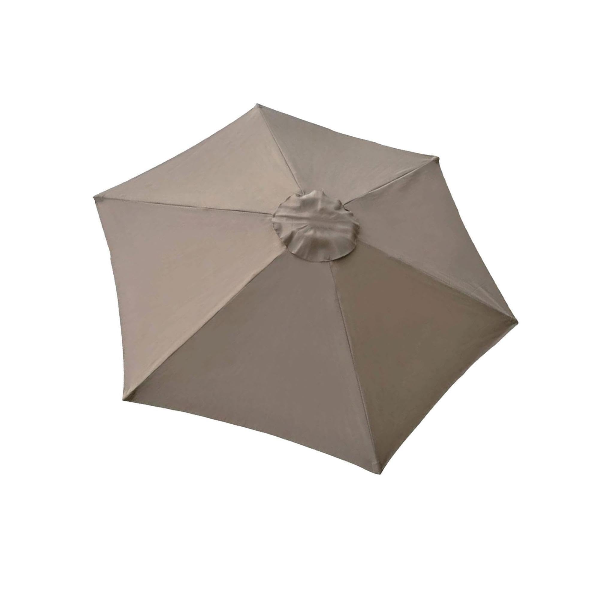 Zambuph Resilient Garden Parasol Canopy Cover Built to Withstand Harsh Weather Conditions Umbrella Outdoor, 2m 6 Rib Khaki