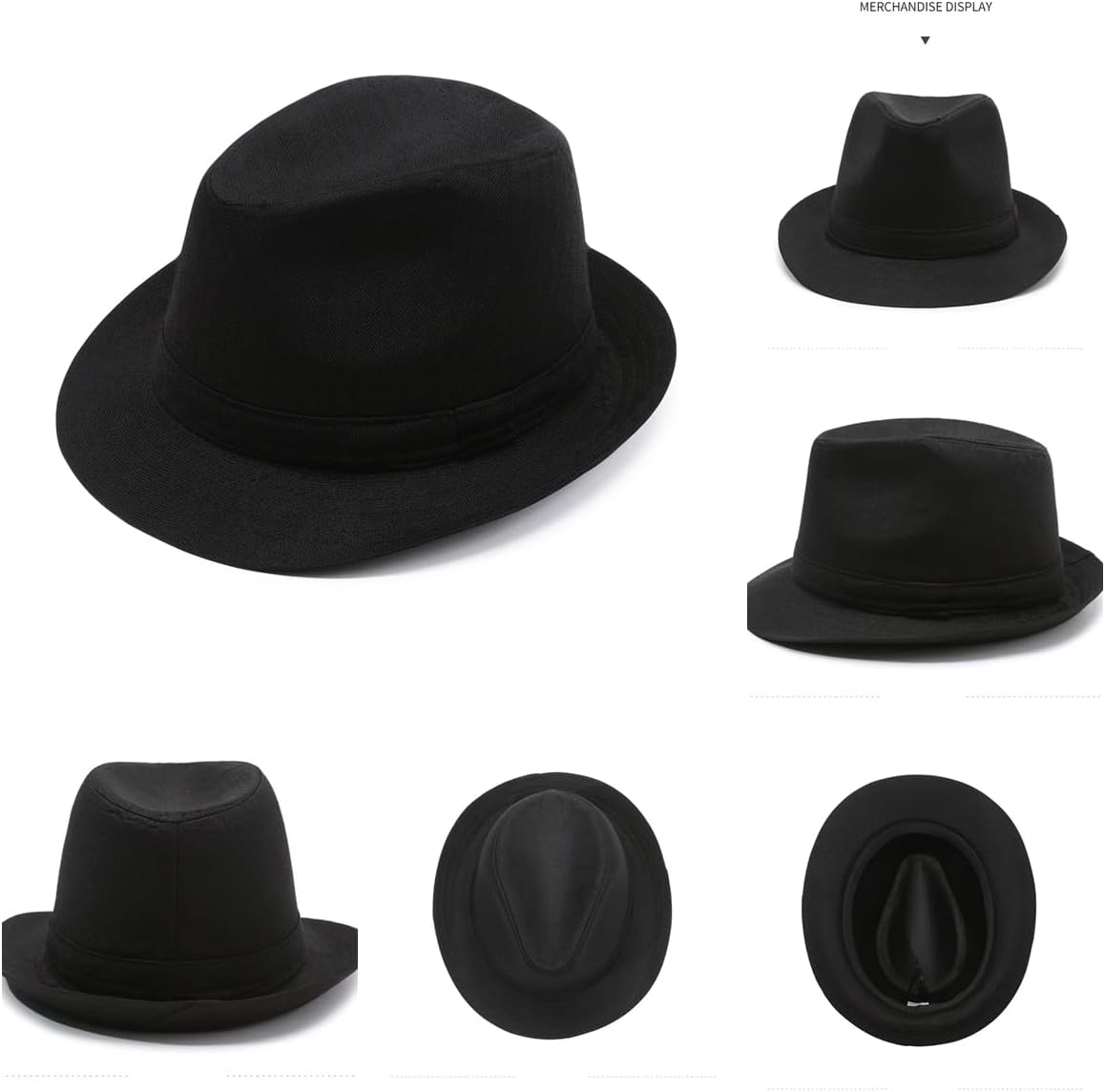Classic Fedora Hats for Men & Women Hat Short Brim Unisex - Image 5