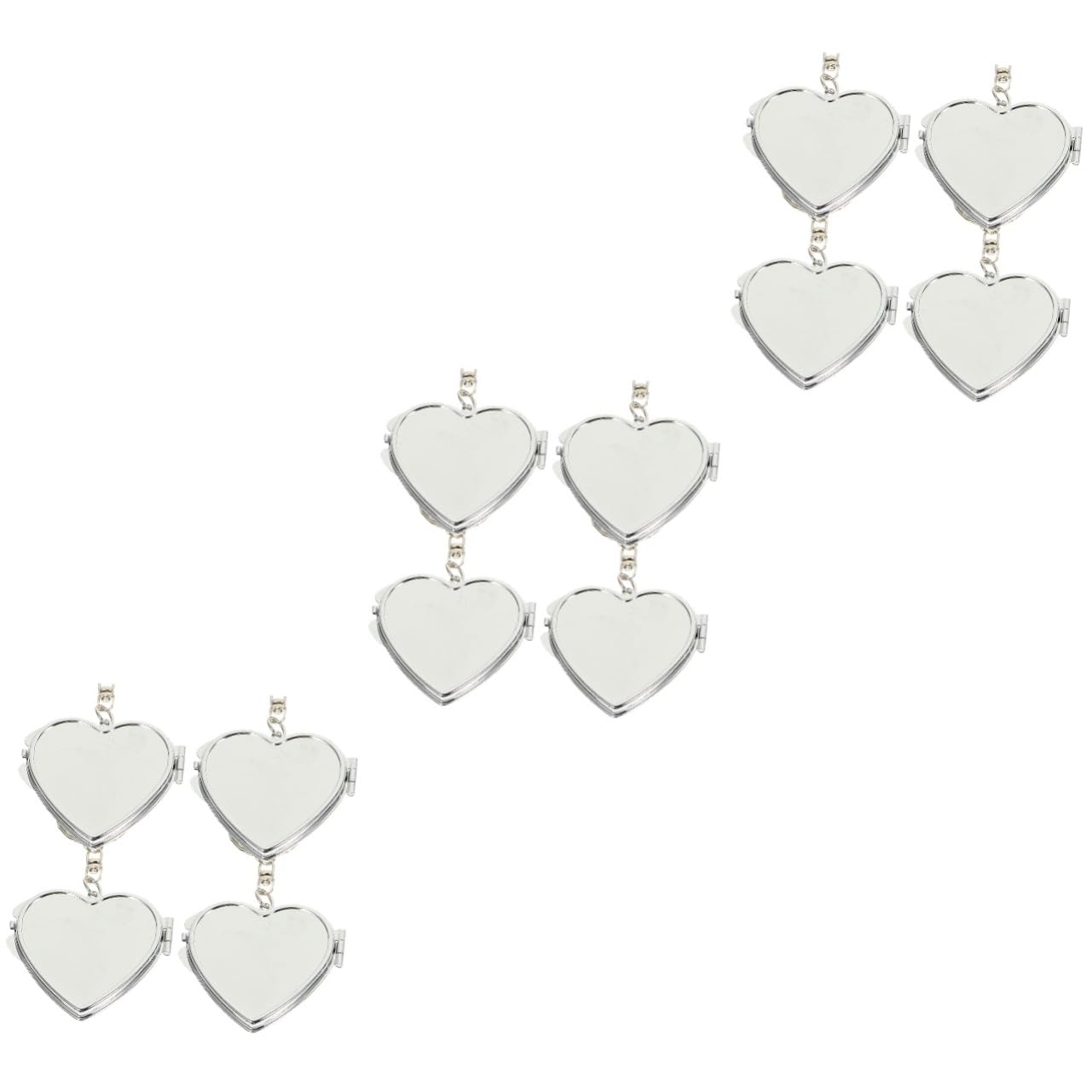 Mini porte-clés miroir de poche en coeur pour retouches maquillage en voyage