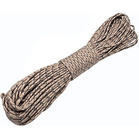 100ft Type III 7 Strand Core Paracord 550 Parachute (5# Desert Camo) Cover