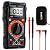 KAIWEETS Digital Multimeter with Case, DC AC Voltmeter, Ohm Volt Amp Test Meter and Continuity Test Diode Voltage Tester for Household Outlet, Automotive Battery Test (Anti-Burn with Double Fuses)