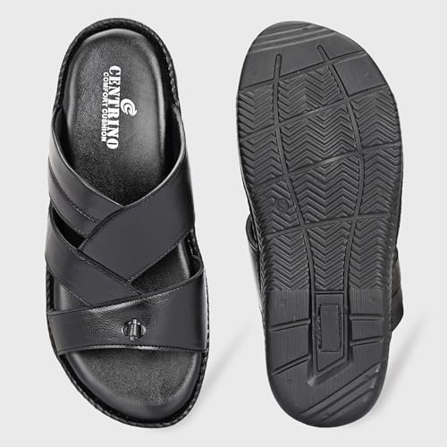 Image of Centrino Sandal for Men | Grip Insole for Stability | Modern slipper Look with Straps | Comfortable Casual look sandal for Men's (9512)