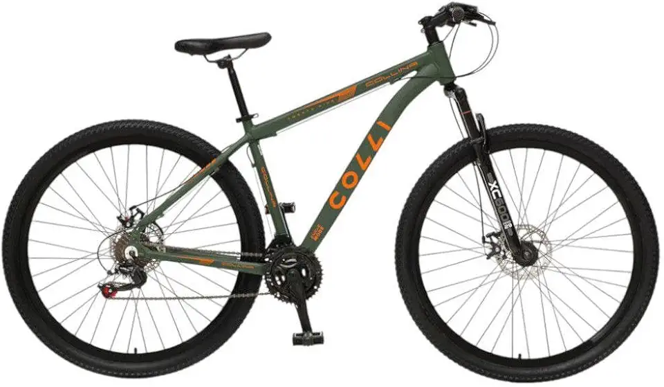 Bicicleta Colli Collina Aro 29 Alumínio - Câmbio Traseiro Shimano, 21 Marchas, Verde Militar