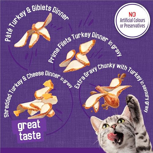 Purina Friskies Turkey Experience Wet Cat Food Super Pack 32 x 156g Cans, Brown (44338) image 7