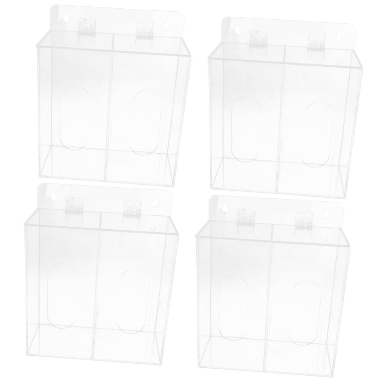 Soporte Guantes Pared 4 Piezas Caja Para Guardar Guantes Máscaras Faciales Dispensador De Guantes Porta Guantes De Pared Titular De La De Pared Soporte Para Guantes Acrílico