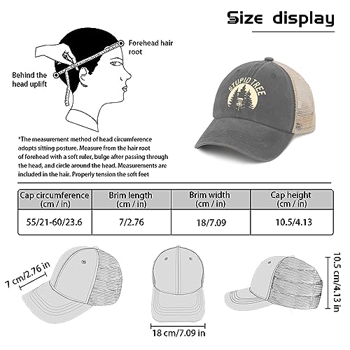 Image of OOMOO Disc Golf Snapback Cap - Distressed Mens & Womens Hat - Stupid Tree Theme