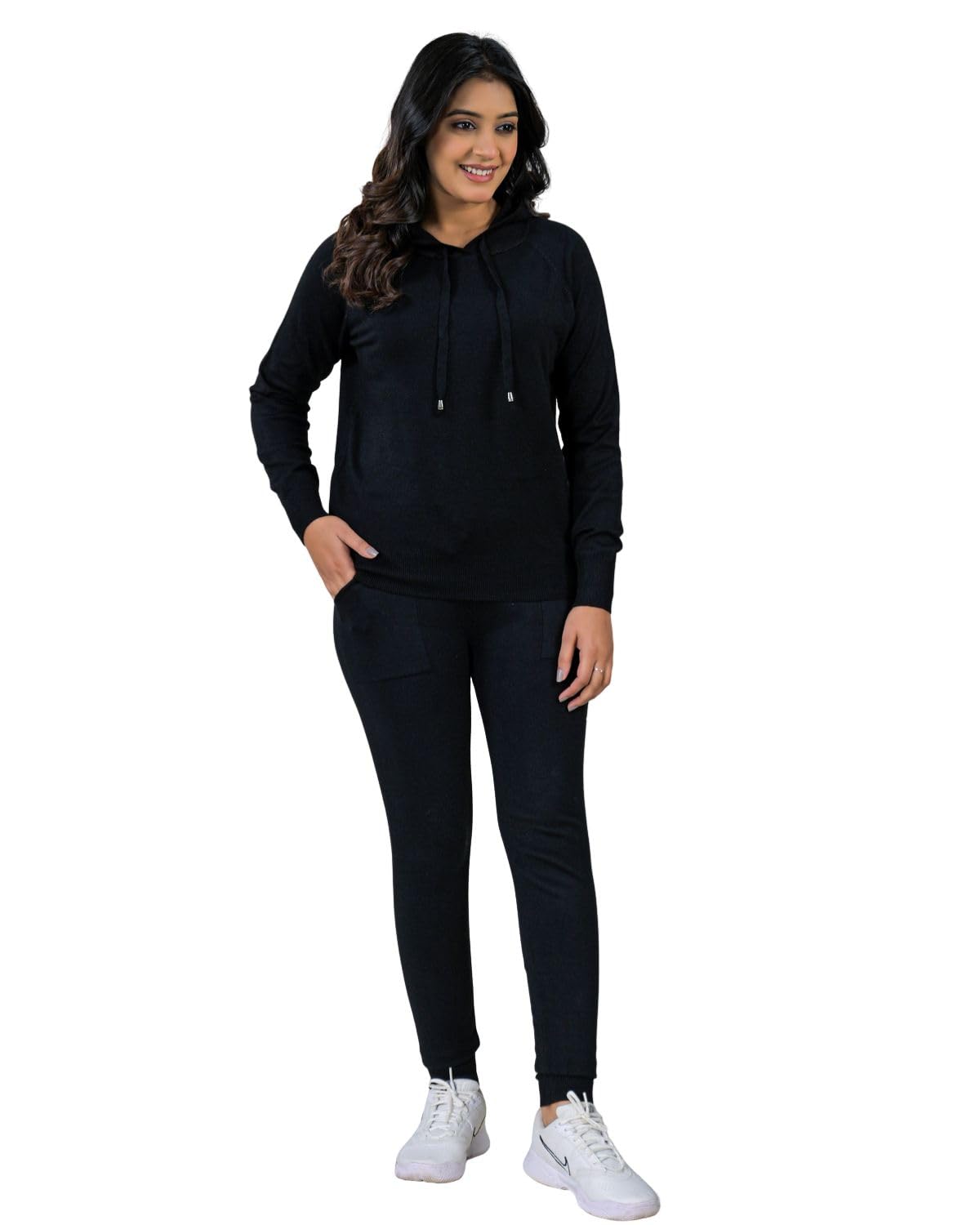 soul armor Womens Hooded Co-Ord Set with Drawstring Top & Matching Joggers-picture-31
