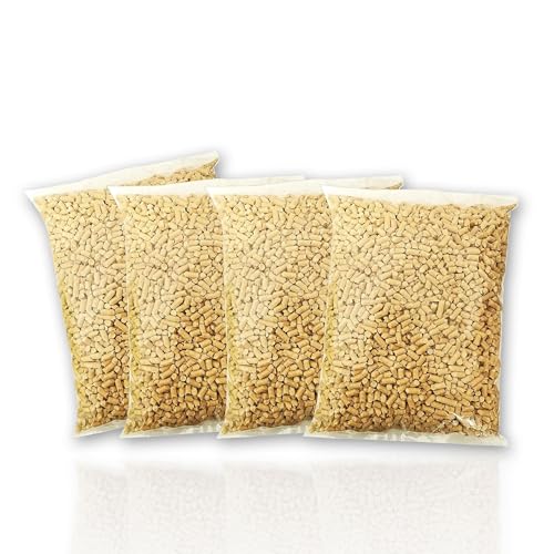 獣医師監修 超強力消臭 x ハイグレード抗菌 岩国再生エネルギー 猫砂 システムトイレ 用 木製 崩れるタイプでお掃除ラクラク 多頭買い 老猫にも ペレット 清潔長持ち 猫トイレ砂 (12.8L/8kg (2kg×4袋) (約120日分))