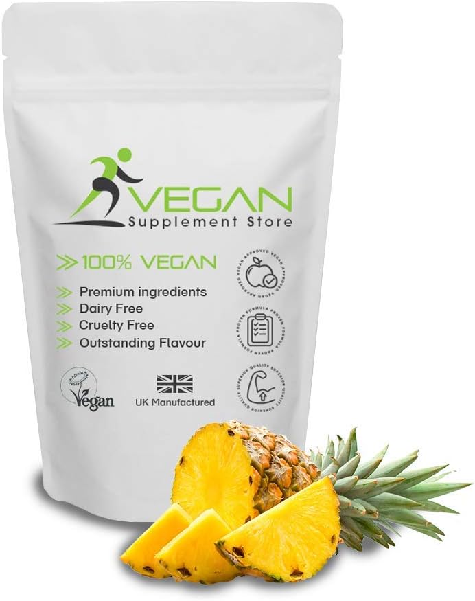 Vegan PreWorkout Shake | 300g (30 Servings) | Plant Based Ingredients Including Caffeine, Taurine & Guarana | Exotic Pineapple