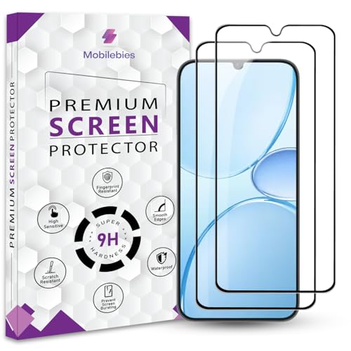 Image of Premium Tempered Glass Screen Protector Guard For Realme Narzo 100 Lite 5G (6.8 Inch, Pack of 2) | Edge to Edge Coverage With Easy to installation kit