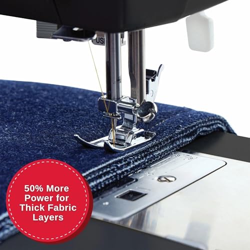 Image of SINGER Heavy Duty 4432 (Grey) High Speed Sewing Machine +Accessory Kit | 32 Built-In Stitches Deliver 110 Stitch Applications | 50% More Power for Thick Fabrics, 1100 Stitches /Min, 1-Step Buttonhole