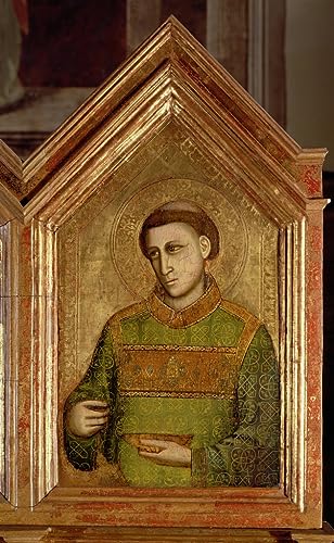 Peinture sur toile moine Giotto Di Bondone tableau deco chambre sainte Reparate 60x90cm