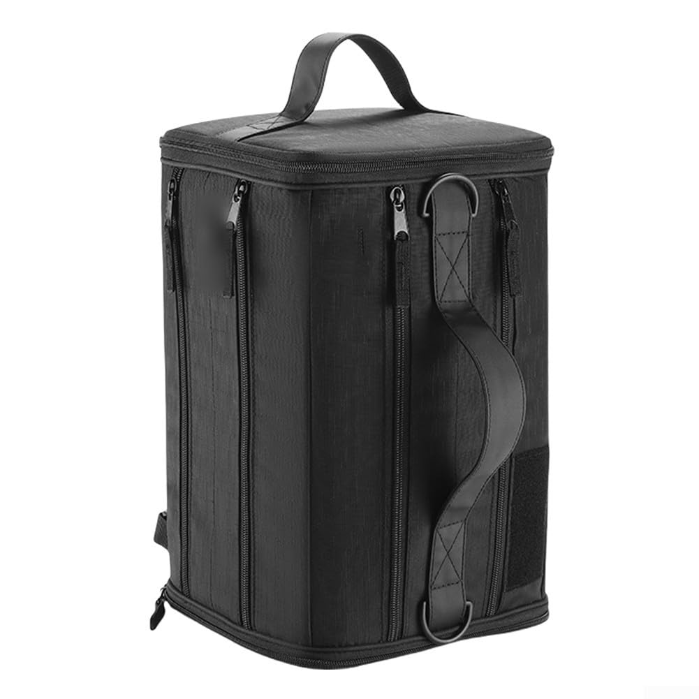 Borsa da bicicletta da 22 litri di grande capacità con sezione di scarpe e area di blocco a rete, zaino per attrezzature da ciclismo in poliestere con spallacci per viaggi sportivi nero