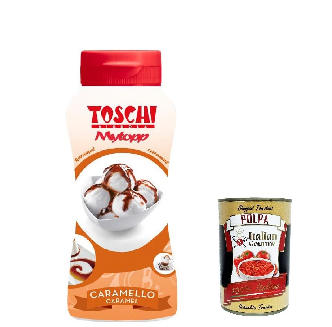 Italian Gourmet Topping Caramello salsa dolce für Desserts 12 x 200g