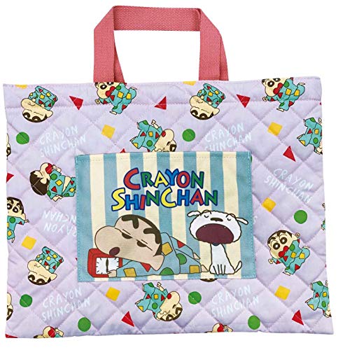 アイプランニング レッスンバッグ クレヨンしんちゃん キルト パープル W39×H31cm K3556A