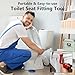 AVIKURA Toilet Seat Fitting Tool, Universal Toilet Seat Repair Wrench Installation Removal Key for 10/13/17mm Nuts, Omnidirectional Rotation Hinge, Anti-slip Grip, 1 Pack