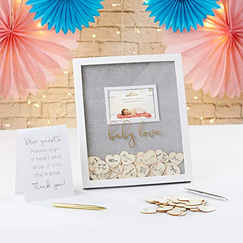 Image of Kate Aspen Baby Shower Guest Book Frame Guestbook Alternative, One Size, Gold