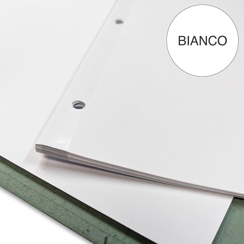 Ricambi Bandup A4 Con Banda Rinforzata – Rigatura Bianca – 21x29,7 cm – 40 Fogli – Carta 90g/mq