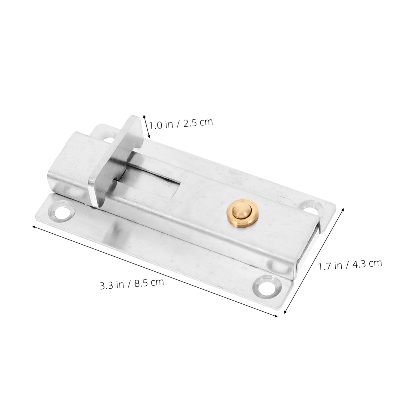 CIYODO Stainless Steel Pin Restroom Door Lock Door Buckle Bathroom Stall Door Latch Bathroom Door Bolt Lock Bathroom Stall Lock Bathroom Stall Latches Security Door Locks Silver