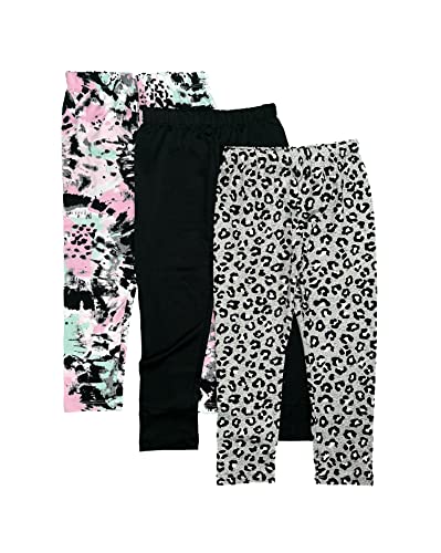 Studio 3 Girls and Toddlers' Full-Length Leggings, Multipacks