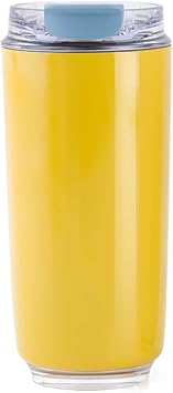 Coffee Tumbler Travel Water Mug Insulated Stainless Steel Thermal Cup 440ML Drinkware Travel Vacuum Flask with Lid Water Bottle Straw Cup,A