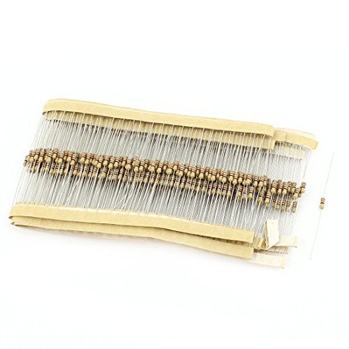 Aexit 400 Pcs Fixed Resistors 82 Ohm 1/8W 5% Tolerance Axia-L Leads Carbon Single Resistors Film Resistors #TOP21