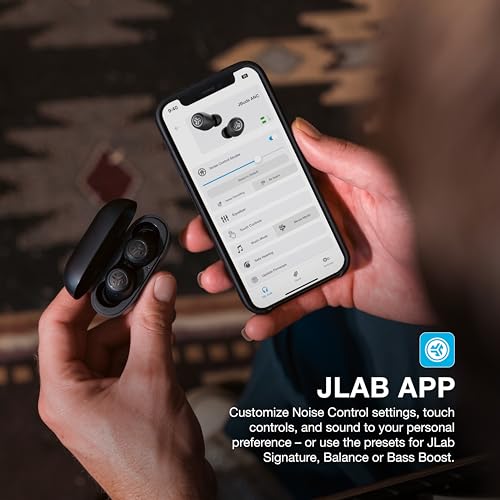 image for JLab JBuds ANC 3 True Wireless Earbuds with Charging Case, 42 Hours of