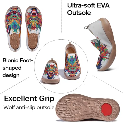 Men's Art Travel Slip-On Shoes Casual Lightweight Breathable Flats Comfortable Loafers3