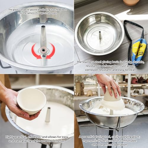 Support de vitrage en céramique en acier inoxydable durable et fluide