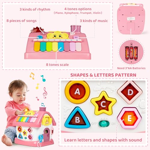 image for Marstone Toddler Toys for 1 2 Year Old Girl Gifts, First 1st Birthday 