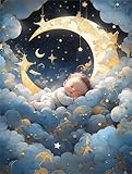 Puzzle de 1500 Piezas para Adultos, Luna Cielo Estrellado Rompecabezas para Adulto, Desafiante Rompecabezas, Entretenimiento Creativo, Puzzles para Adultos 1500 Piezas 87 x 57 cm