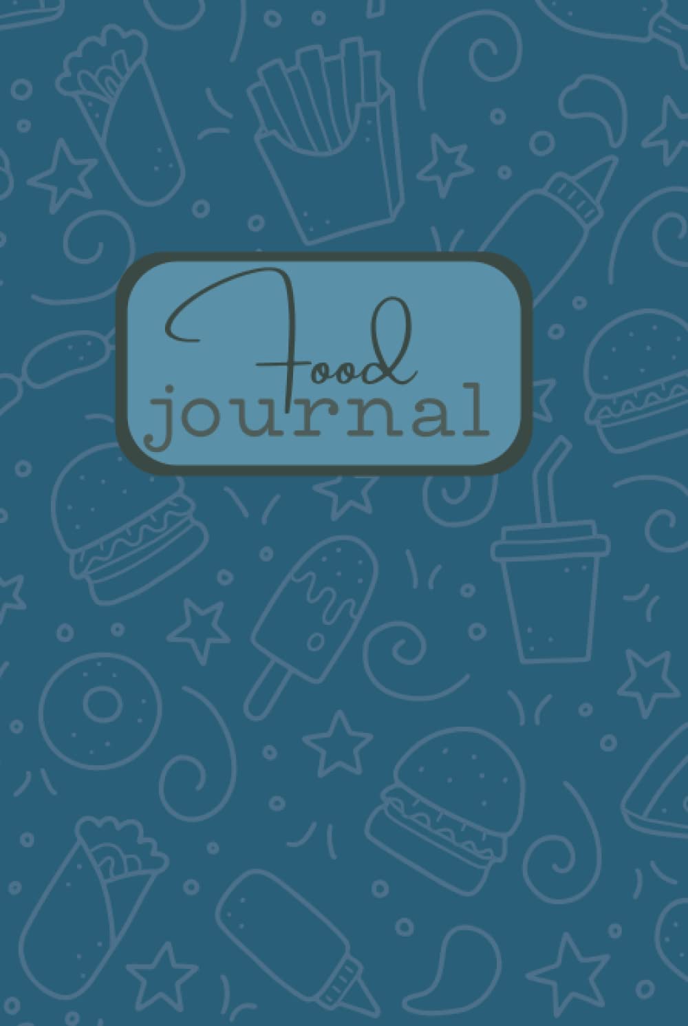 Hardcover Journal Book: Snack Shack food journal hardcover book with 100 daily food tracker pages