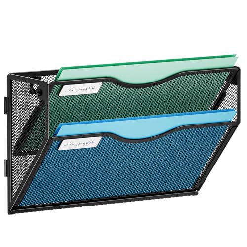 Marbrasse 2-Tier Mesh Wall File Organizer