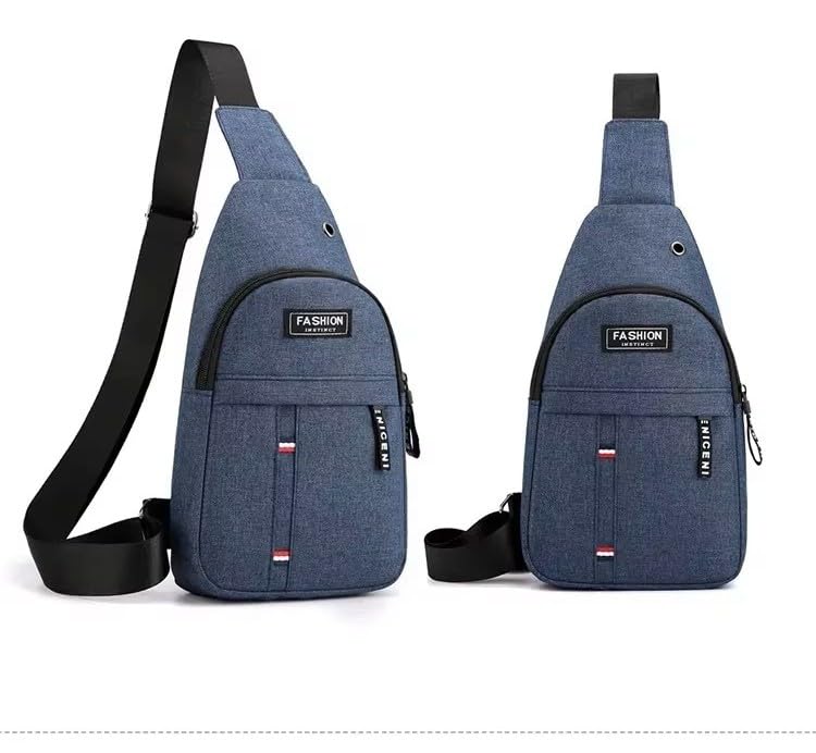 Fashion Sling Backpack Crossbody Chest Bag with Adjustable Strap iPad Compatible 3 Colors Available Blue