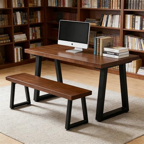 Image of 16'' Metal Coffee Table Legs, Heavy Duty Diamond Shape Bench Legs, Perfect for Breakfast Bar Stand Bench Dining Table, Industry DIY Furniture Legs (W30cm X H40cm, Set of 2)(16IN-T-Type)