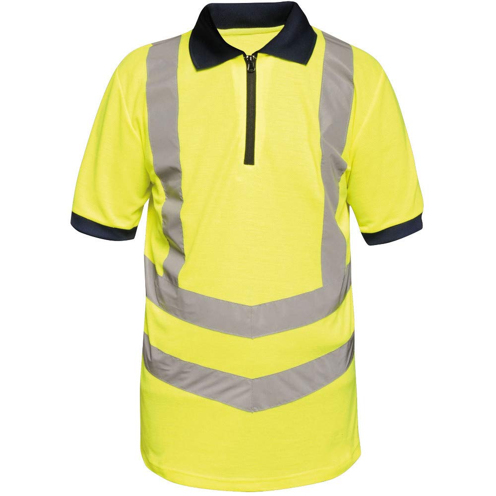 Regatta Professional Hi Vis Pro Reflective Polo Work Shirt Size: L Men's Yellow