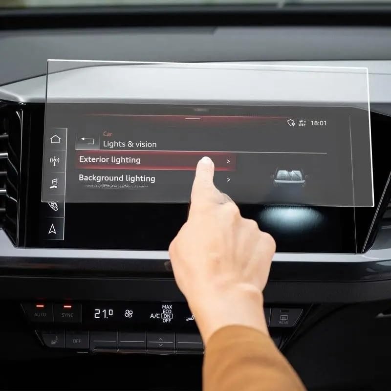Film protecteur d'écran en verre trempé pour système de navigation de voiture Q4 E-tron 2022 GPS