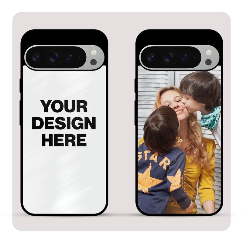 Image of Custom Chics Personalized Back Cover for Google Pixel 9 Pro XL | Custom Case with Name, Photo or Logo | PrintShield Hybrid with Soft TPU Grip & Scratch Protection