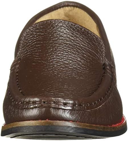 Marc Joseph New York Kids Boys/Girls Leather Broadway Square Venetian Loafer, Brown Grainy, 12 M US Little | Image 1