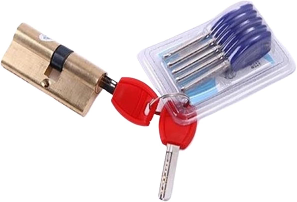 Cylinder lock, 65-105MM Door Hardware Offset Lock AB Key Entrance Brass Lock40(9057.5)