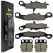 Caltric Brake Pads Fits KAWASAKI KFX450R KFX 450 R 2008-2014 Front Rear Brakes