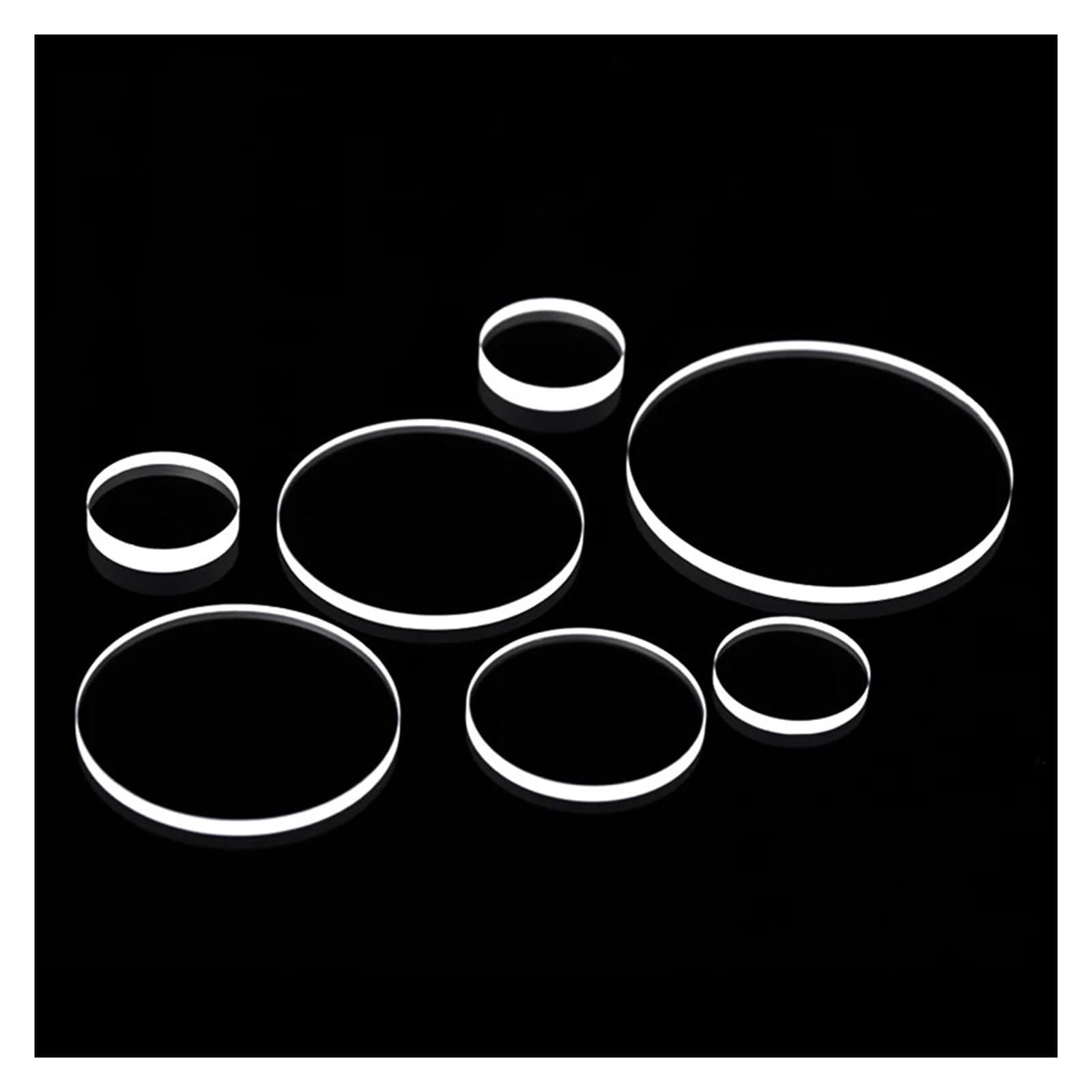 apparecchi per laboratorio JGS1 Round Quartz Clear UV Transparent Fused Silica Slice Heat Resist Dimension Lab Optical Component 5pcs(D16 T0.4mm)