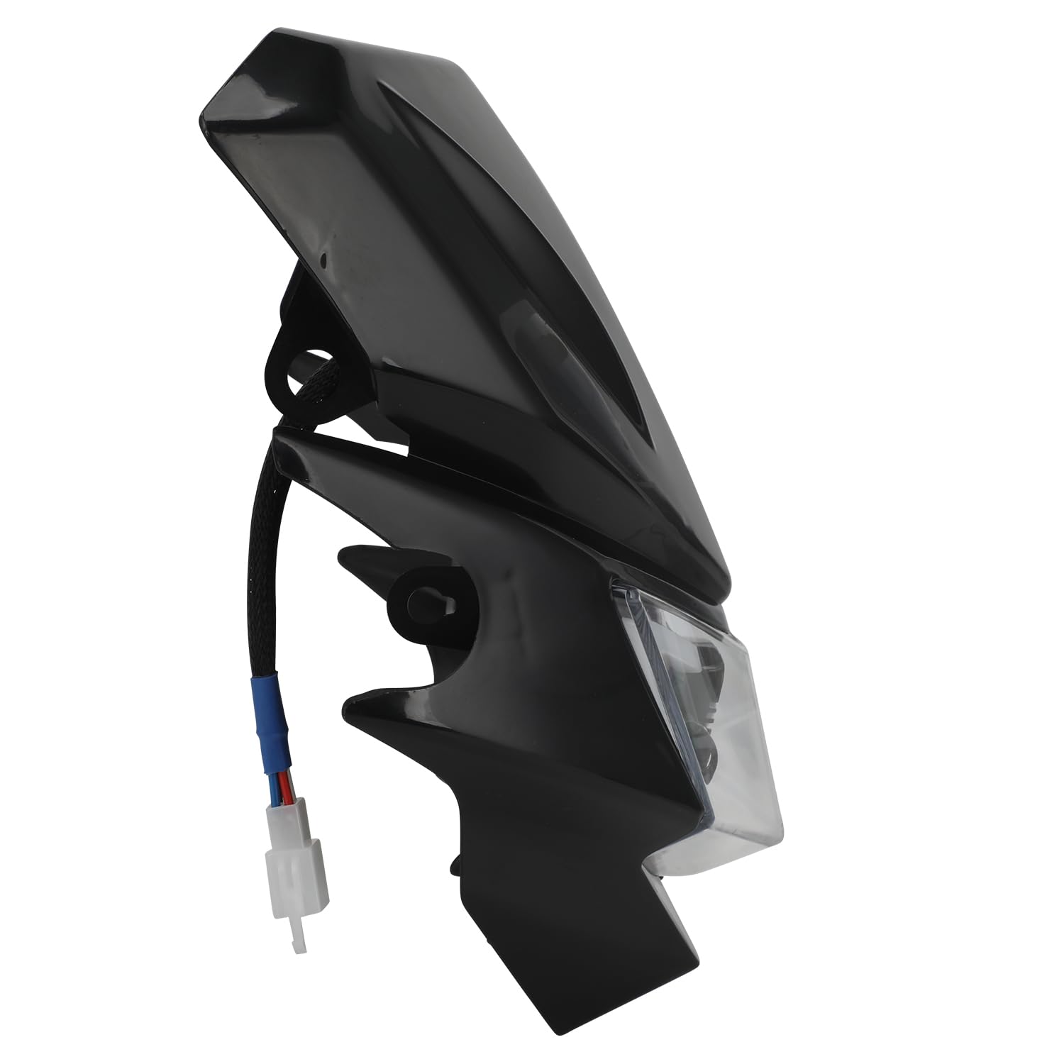 Motorrad Scheinwerfer,Motorrad Lichtmaske Verkleidung Maske-Schwarz