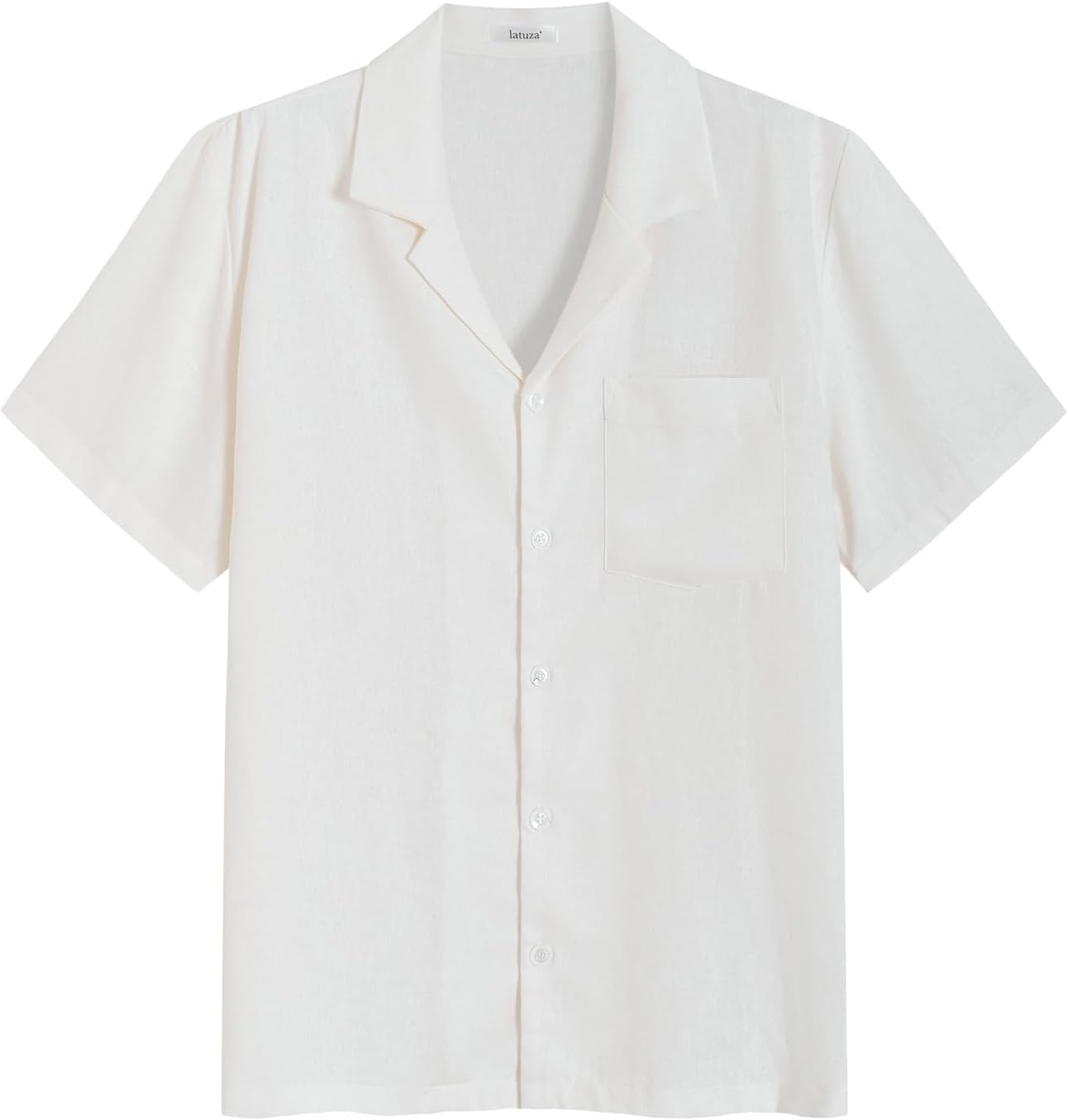 Latuza Men's Linen Pajama Set Linen Rayon Lounge Sets 2 Piece Outfits