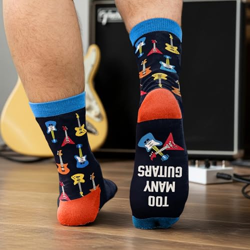 VICRAZY Guitar, Drum Socks For Men – Cool Music Accessories, Funny Musician Presents, Rock & Roll Stocking Stuffers - Les Beatles, Paul McCartney, John Lennon, RIngo Starr, George Harrison VICRAZY Guitar, Drum Socks For Men – Cool Music Accessories, Funny Musician Presents, Rock & Roll Stocking Stuffers – Image 3