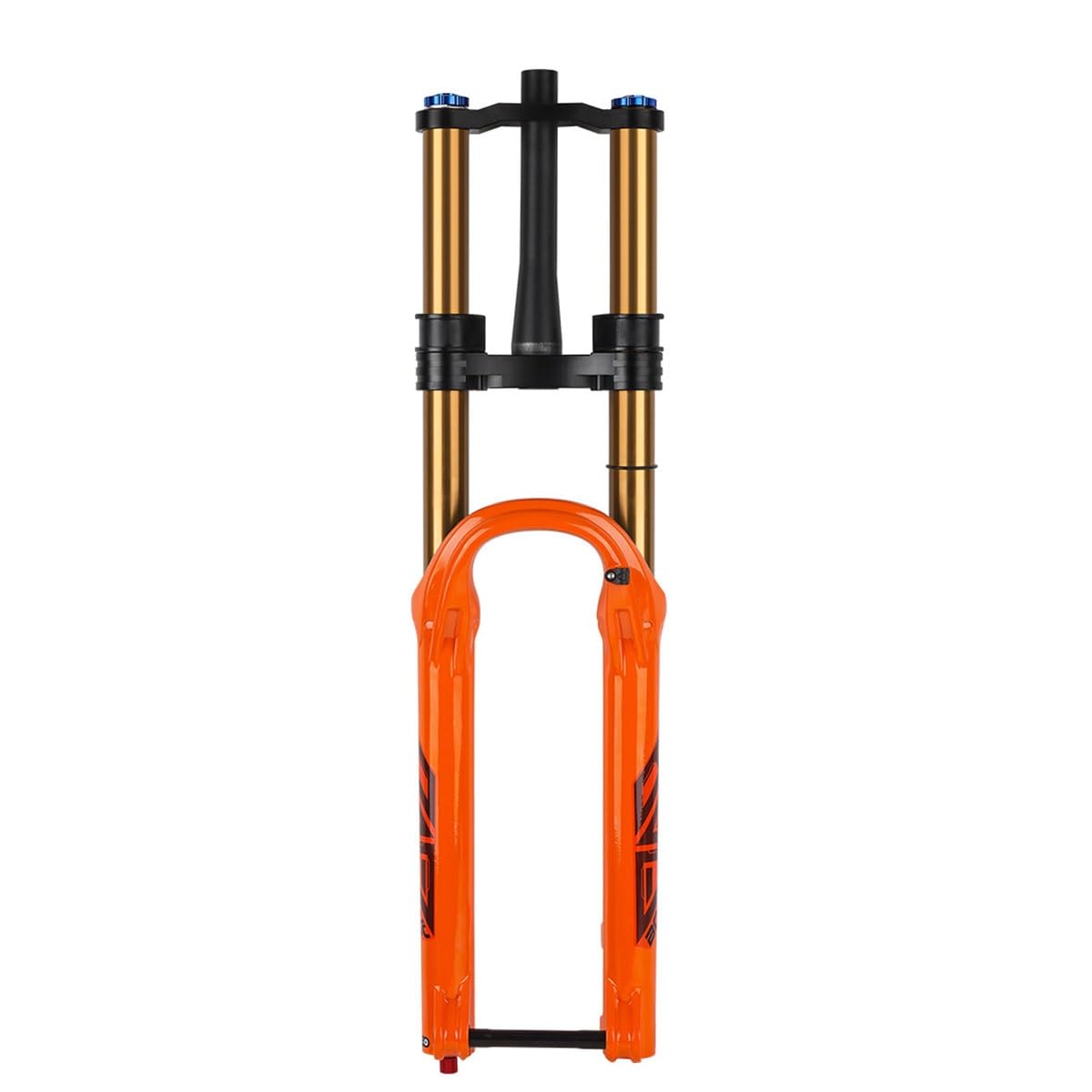 WIQUYBML Downhill Mountain Bike Suspension Fork 27.5/29IN Travel 180mm Straight/Tapered Double Shoulder Air Front Thru Axle 15x110mm Disc Brake Forks With Rebound Adjust DH/XC/A